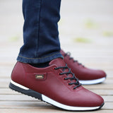 Men's PU Leather Business Casual Shoes for Man Outdoor