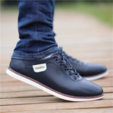 Men's PU Leather Business Casual Shoes for Man Outdoor