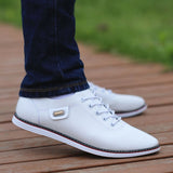 Men's PU Leather Business Casual Shoes for Man Outdoor