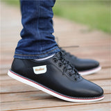 Men's PU Leather Business Casual Shoes for Man Outdoor
